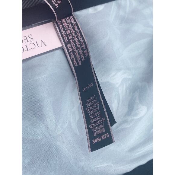 Victoria's Secret Corset Bra Top 34B Very Sexy Push Up Rhinestone Strap - Picture 10 of 12